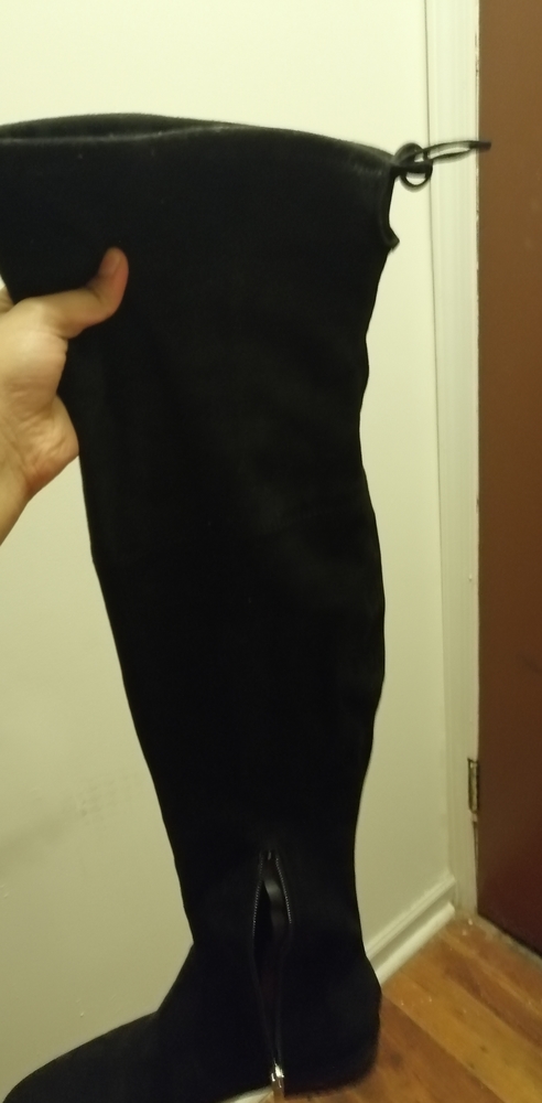 Macys Marc Fisher Over the Knee Black boots